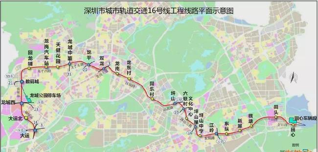 深圳地鐵16號線最新線路圖，城市發(fā)展的脈絡(luò)與未來展望